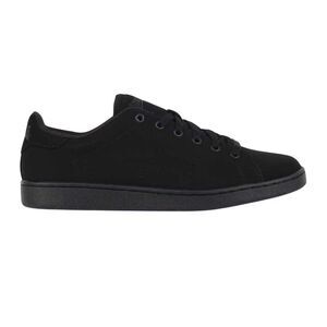 Lonsdale Mens Leyton Leather Flat Sneakers / Black